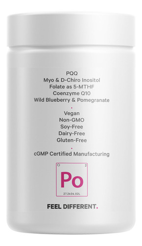 Codeage Pqq Ovarian Harmony Pqq Inositol Coq10 120 Cápsulas