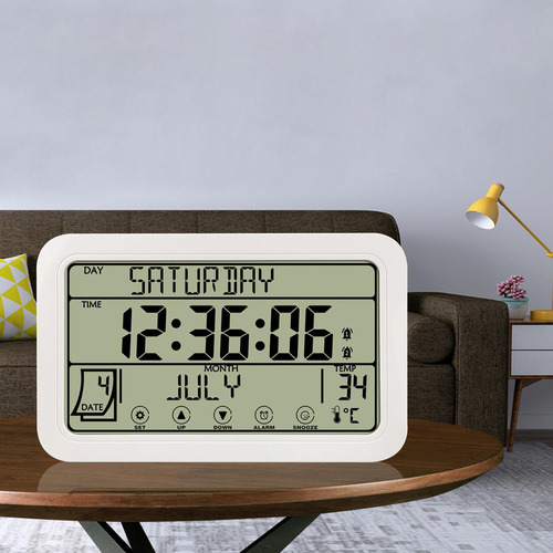 // Reloj De Pared Electrónico Con Pilas Decorativas Para La