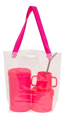 Imagen 5 de 10 de Set 3 Combo Kit Matero Mate Bombilla Yerbera Azucarera Bolso