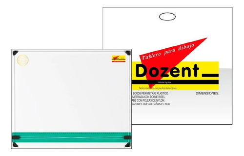 Tablero Dozent 50 X 60 Cm Con Paralela Y Bolsa