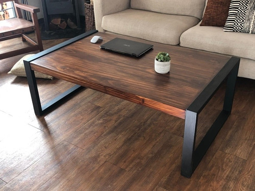 Mesa Ratona Hierro Y Madera 