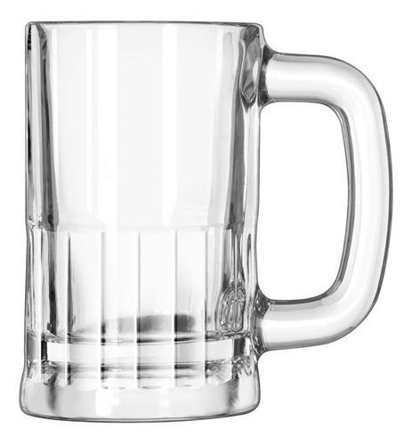 Caneca De Chopp De Vidro Libbey 355ml Zero Grau Steakhouse