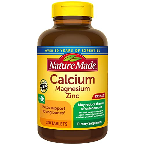 Natural Hecho Magnesio De Calcio Zinc Con Vitamina 1f7uq