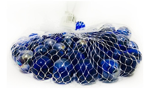 Canica Piquis Azul Petrolera Bolas De Cristal X 500 Unidades