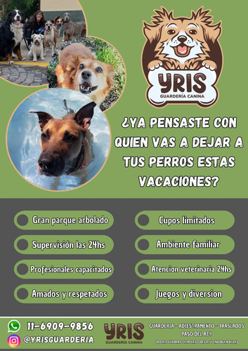 Guardería Canina Cuidado De Perros Vacaciones Y Todo El Año