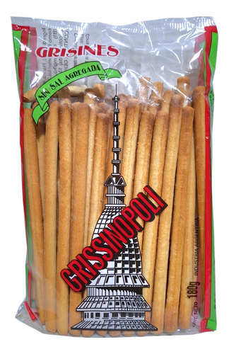 Grisines Sin Sal Agregada Grissinopoli X 180g