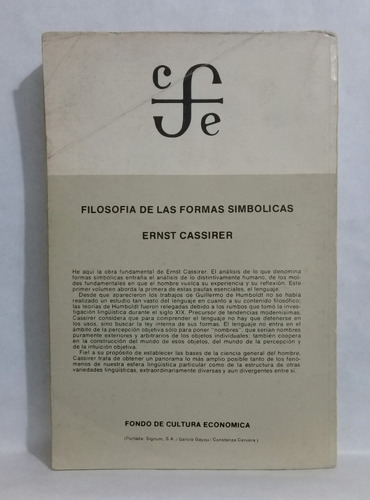 Imagen 4 de 7 de Filosofia De Las Formas Simbolicas Por Ernst Cassirer