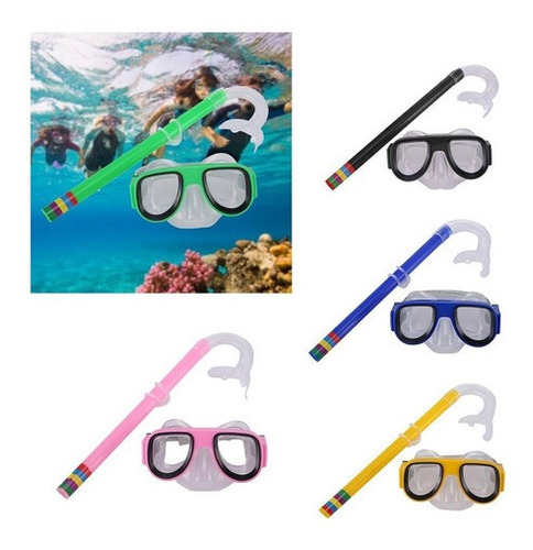 Set Buceo Mascara + Snorkel Surf Para Niñas Niños