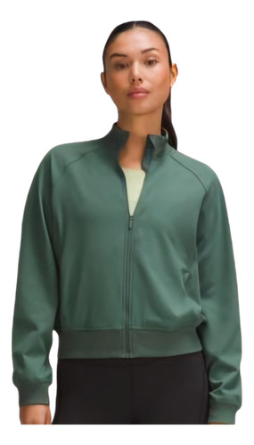 Lululemon Wunder Train Track Jacket/chaqueta Twill Verde C37