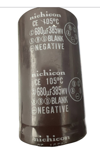 Capacitor Usado Nichicon Ce 105 C 680uf 385 Vdc (Usado)