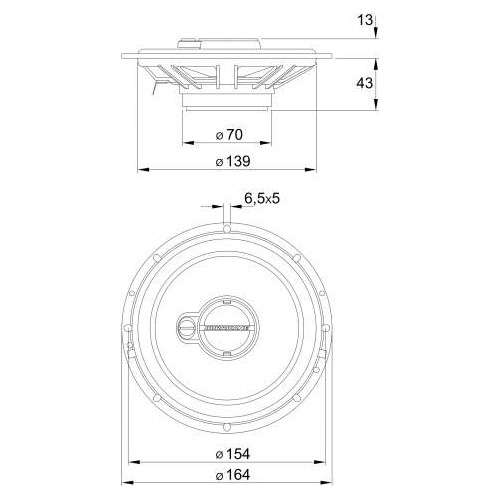 Par Alto Falante 6 Pol 120w Triaxial Aurum Hurricane