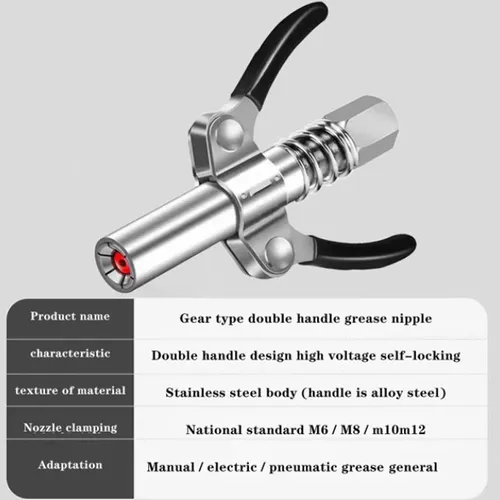 H Acoplador De Grasa 10000psi Boquilla De Inyector De