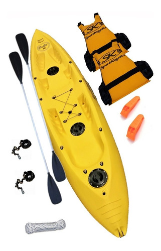 Kayak Triple Doble Familiar Sportkayaks Completo