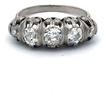 Comprar Anillo Cintillo Platino 950 Y Brillantes 1.15 Ct J.alvear