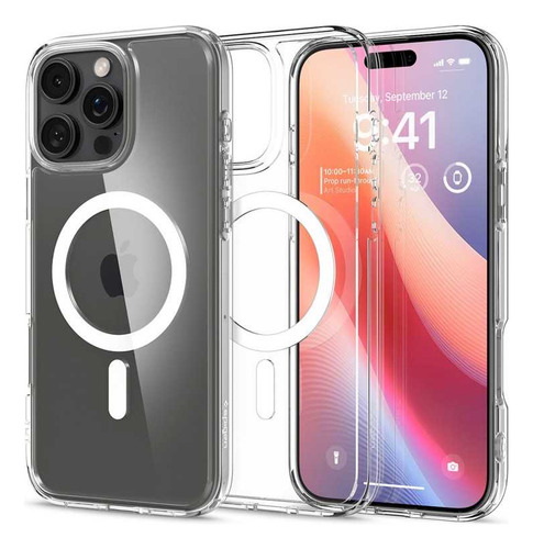 . Funda Spigen Crystal Hybrid Mag Para iPhone 16 Pro