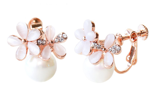 Joyería Soft Pink Cat Eye Stones Flower Wh B096q6bdkg_130324