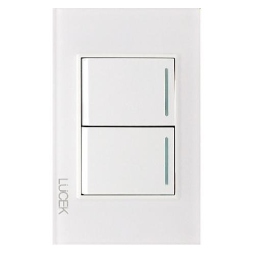 Lucek Pla 2 Int Senc De 1.5 Mod Cristal Blanco Blanco