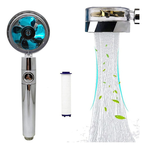 High Power Turbo Propeller Water Jet Shower Head