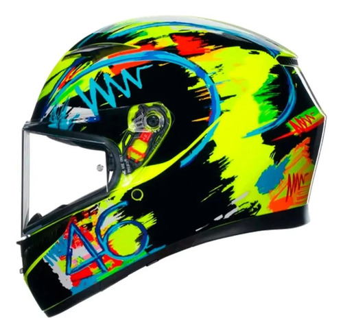 Capacete Agv K3 Rossi Winter Test 2019