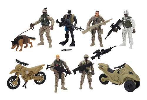 Soldier Force - Set Soldados Y Vehiculos - Chap Mei