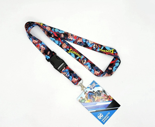 Lanyard Llavero Cinta Superman Dc Comics Oficial