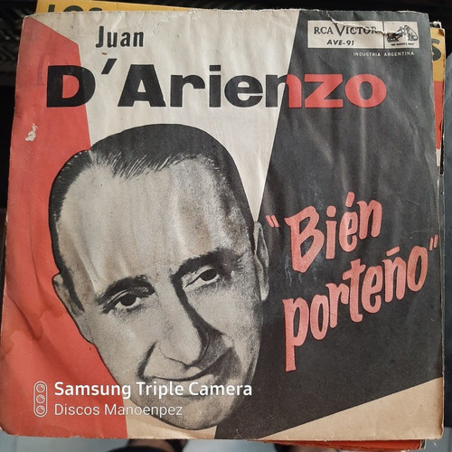 Simple Sobre Juan D Arienzo Bien Porteño Rca Victor C14