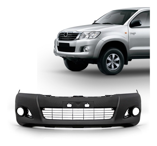 Parachoque Dianteiro Hilux 2012 2013 2014 2015 Furo Milha