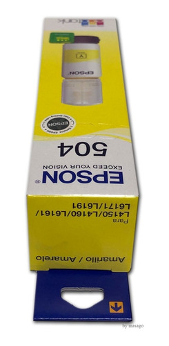 Combo 4 Botella Tinta Epson 504 Negro Cian Magenta Amarillo
