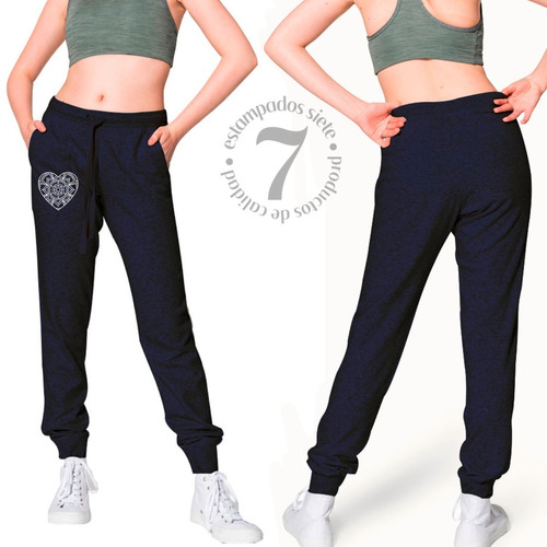 Buzo Pantalon De Dama Mandala De Corazon Minimalista Yoga 