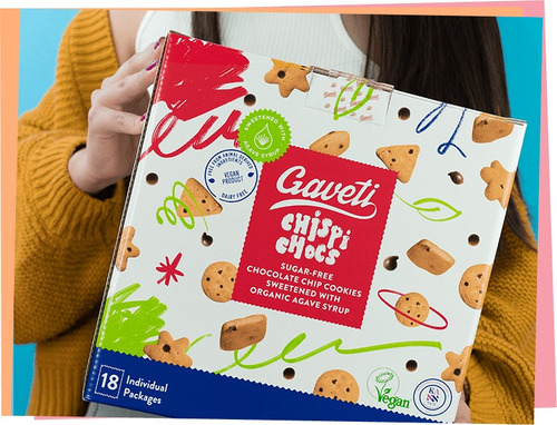 12 Pack Galletas Saludables Gaveti Chispi Chocs 240 G