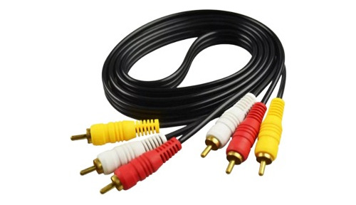  Cable Audio Y Video 3  Rca Macho A Rca Macho 3mt Otiesca