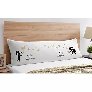 Fundas De Almohada Cremallera Cuerpo, Diseño De Amor L...