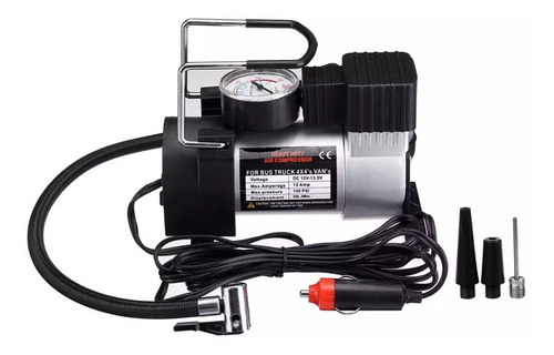 Compresor de aire mini a batería portátil Oregon COM001 35L 150W 12V plateado
