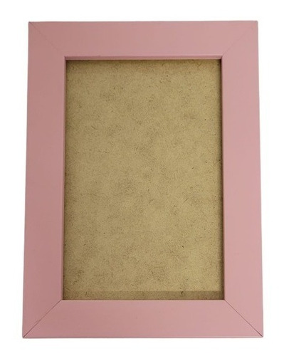 Kit 10 Porta Retrato 10x15 Cm Com Vidro Cor Rosa Kit 10-10x15