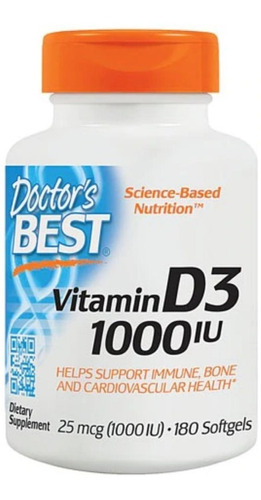 Vitamina D3 1000 Ui - 180 Softgels Importada Eua - Promoção