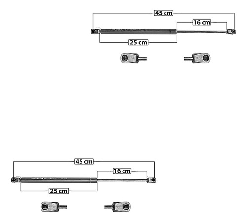 (2) Amortiguadores Para Vidrio Chevrolet Tahoe 95/99 Spart