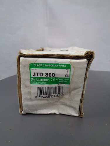New Littelfuse Jtd 300 300 Amp Fuse Class J Lpj-300sp 60 Bbd