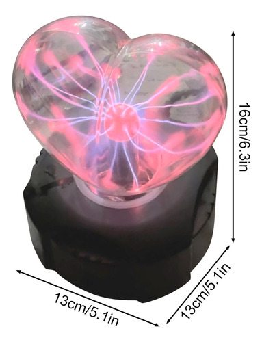 Luz Nocturna B Con Forma De Bola De Plasma En Forma De Coraz
