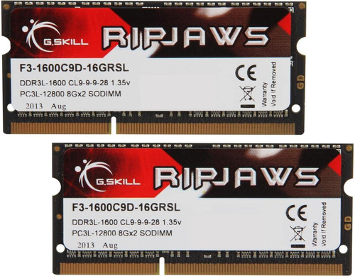 G.skill Ripjaws Ddr3 So-dimm Series Ddr3 Ram 16 Gb (2 X 8