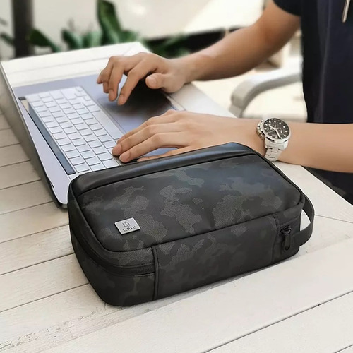 Imagen 8 de 8 de Wiwu Bolsa Mano Organizadora Portátil Accesorios Negra