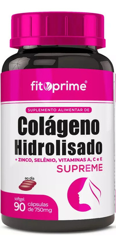 Colágeno Hidrolisado Supreme Vitam A C E Zinco Selênio