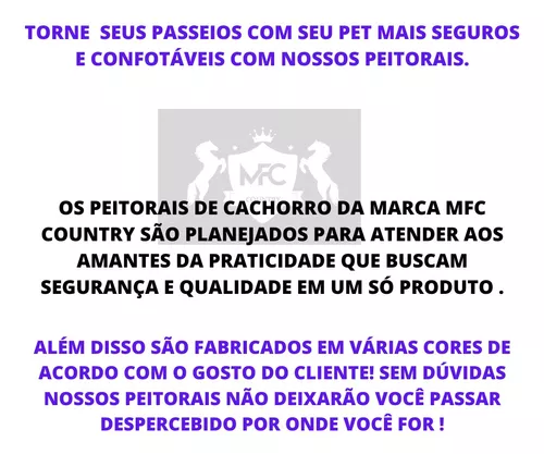 Coleira Peitoral Cachorro Guia Adaptador Fila Pastor extra grande - DED  CASES