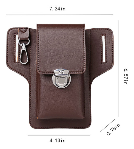 Funda De Cuero Para Teléfono Con Clip Para Cinturón: Funda