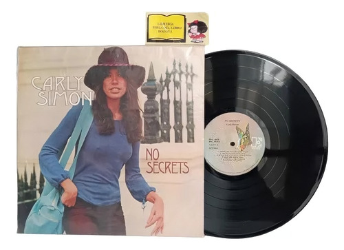 Lp - Acetato - Carly Simon - No Secrets - 1972 - Elektra 