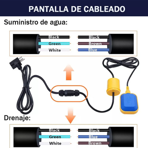 1flotador Eléctrico Electronivel Tinaco Cisterna 4m1