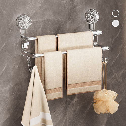 Zh Toallero Baño Doméstico Con Doble Ventosa Stora