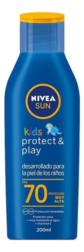 Protector Solar Nivea Sun Kids Protect & Play Fps 70 - 200ml