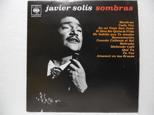 Javier Solís ¿/ Sombras / Lp Vinyl Acetato 