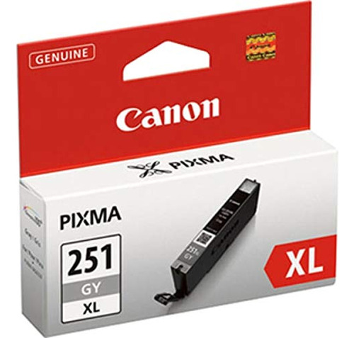 Canon Cli-251xl Tanque De Tinta Gris, Compatible Con Mg7520,