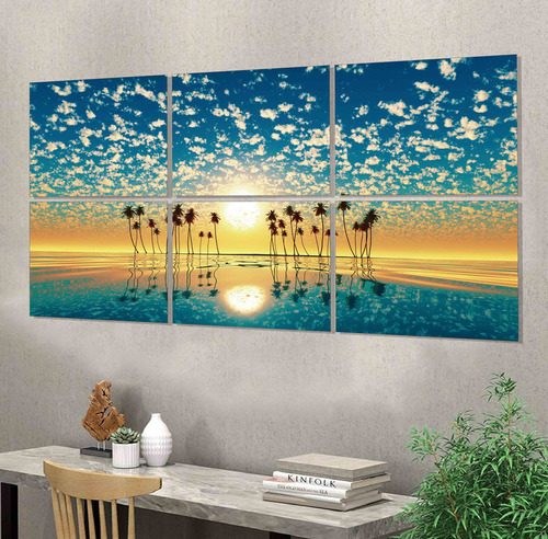 Cuadro Playa 55cm X 120cm Paisaje Deco Cod:1008